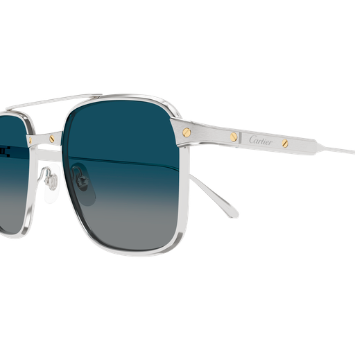 Santos de Cartier Aviator Titanium Polarized Sunglasses