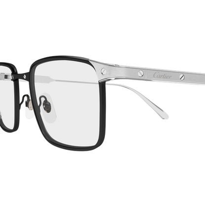 Santos de Cartier Rectangular Titanium Eyeglasses