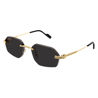 Première de Cartier Geometric Rimless Sunglasses