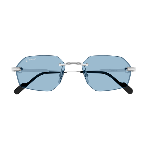 Première de Cartier Geometric Rimless Sunglasses