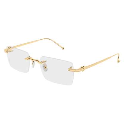 Pasha de Cartier Rectangular Rimless Titanium Eyeglasses