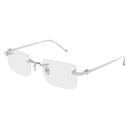 Pasha de Cartier Rectangular Rimless Titanium Eyeglasses