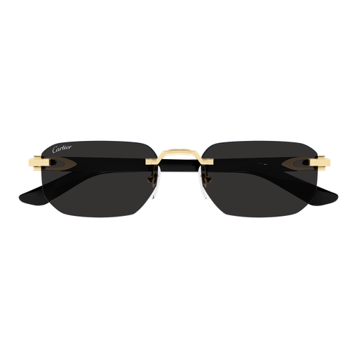C Allongé de Cartier Motif Rimless Acetate Sunglasses