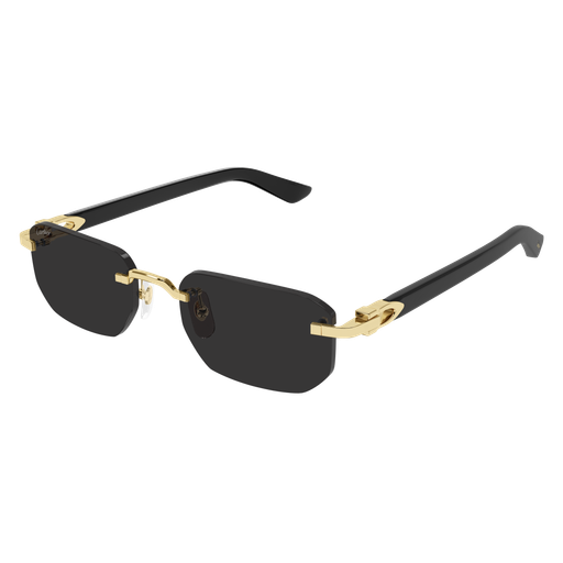 C Allongé de Cartier Motif Rimless Acetate Sunglasses