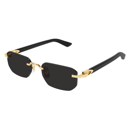 C Allongé de Cartier Motif Rimless Acetate Sunglasses