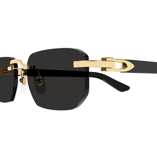 C Allongé de Cartier Motif Rimless Acetate Sunglasses