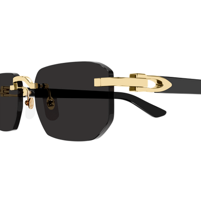 C Allongé de Cartier Motif Rimless Acetate Sunglasses