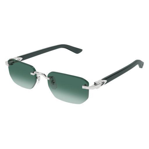 C Allongé de Cartier Motif Rimless Acetate Sunglasses