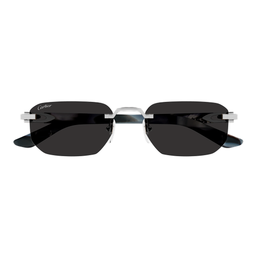 C Allongé de Cartier Motif Rimless Acetate Sunglasses