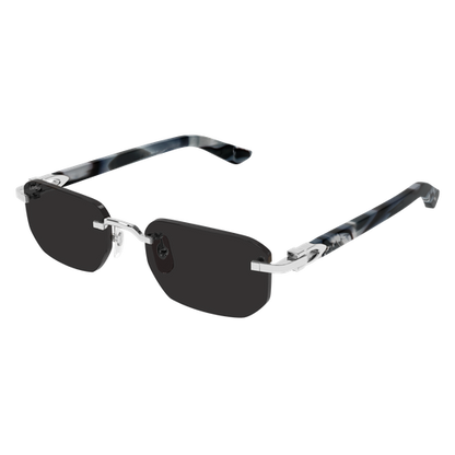 C Allongé de Cartier Motif Rimless Acetate Sunglasses
