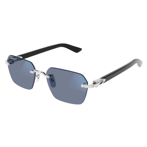 C Allongé de Cartier Motif Rimless Photochromic Sunglasses