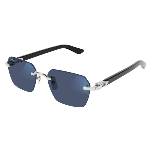 C Allongé de Cartier Motif Rimless Photochromic Sunglasses