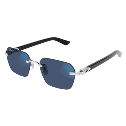 C Allongé de Cartier Motif Rimless Photochromic Sunglasses