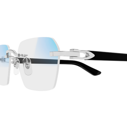C Allongé de Cartier Motif Rimless Photochromic Sunglasses