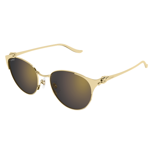 Panthère de Cartier Round Metal Sunglasses
