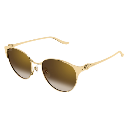 Panthère de Cartier Round Metal Sunglasses