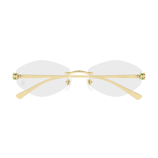 Panthère de Cartier Oval Rimless Eyeglasses