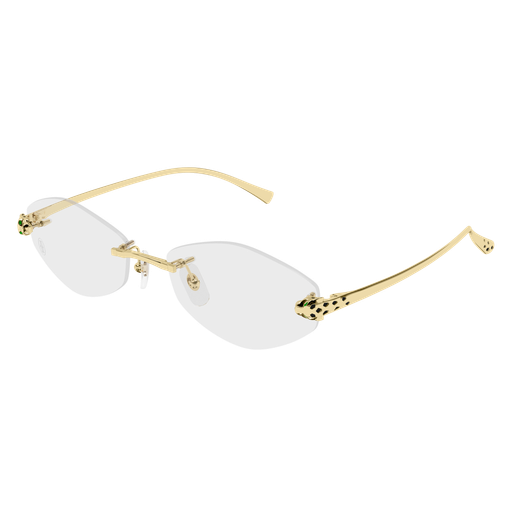 Panthère de Cartier Oval Rimless Eyeglasses