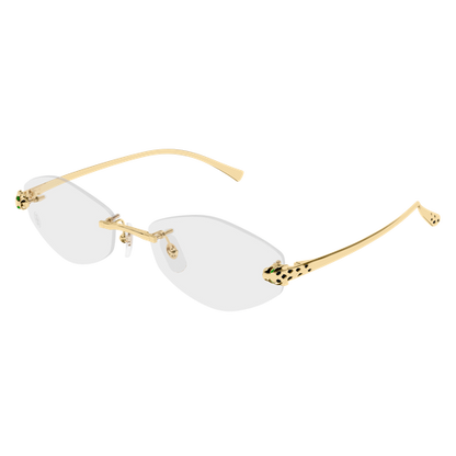 Panthère de Cartier Oval Rimless Eyeglasses