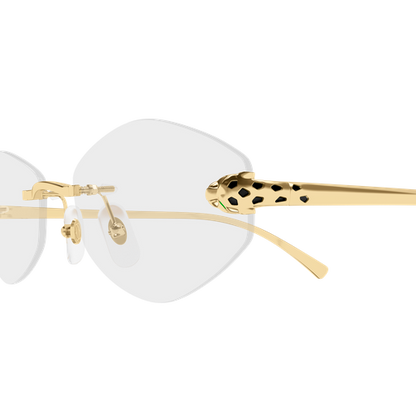 Panthère de Cartier Oval Rimless Eyeglasses
