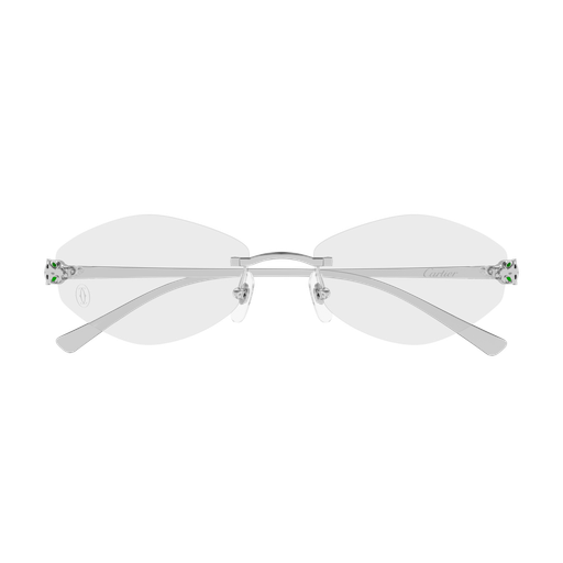 Panthère de Cartier Oval Rimless Eyeglasses