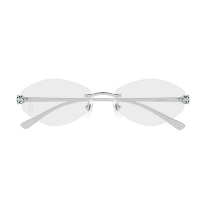 Panthère de Cartier Oval Rimless Eyeglasses