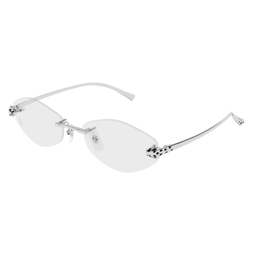 Panthère de Cartier Oval Rimless Eyeglasses