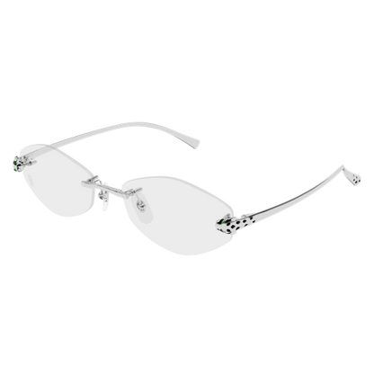 Panthère de Cartier Oval Rimless Eyeglasses