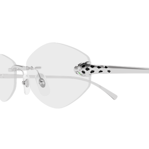 Panthère de Cartier Oval Rimless Eyeglasses