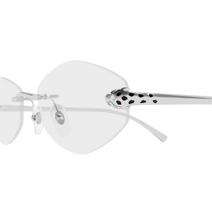 Panthère de Cartier Oval Rimless Eyeglasses