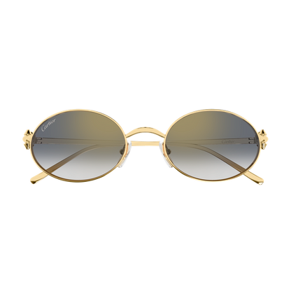 Clash de Cartier Oval Metal Sunglasses