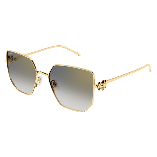 Clash de Cartier Geometric Metal Sunglasses