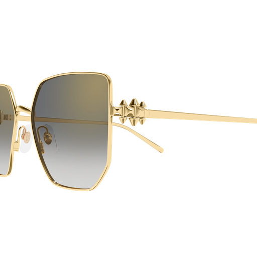 Clash de Cartier Geometric Metal Sunglasses