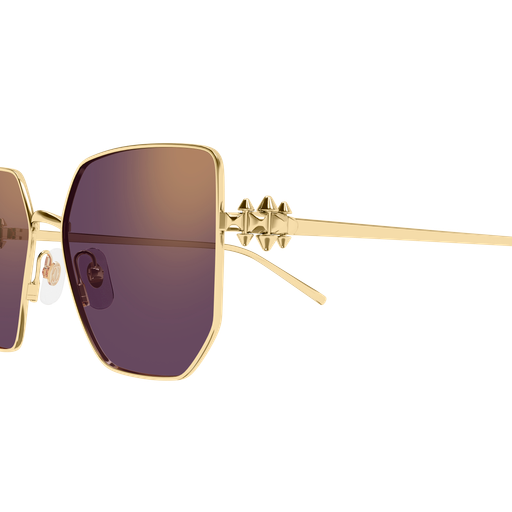 Clash de Cartier Geometric Metal Sunglasses