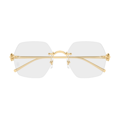 Clash de Cartier Rimless Metal Eyeglasses