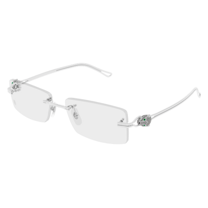 Precious de Cartier Panthere Rimless Solid Gold Eyeglasses