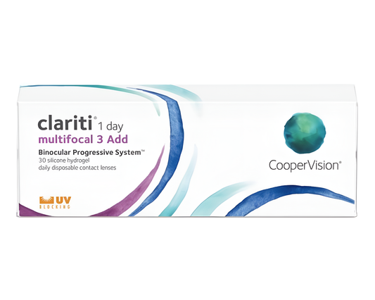 Clariti 1-Day Multifocal 3 ADD 30pack ($47.58/Box After Rebate for Annual Supply)