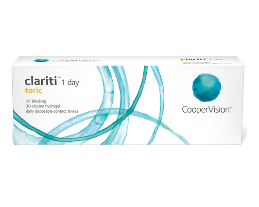 Clariti 1-Day Toric 30pack ($39.58/Box After Rebate for Annual Supply)