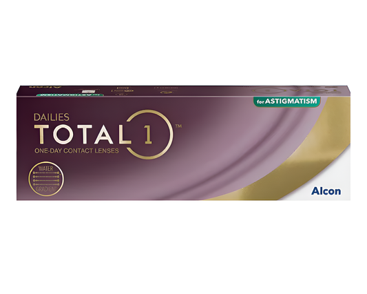 DAILIES Total 1 for Astigmatism 1-Day 30 pack ($60.71/Box after Rebate for Annual Supply)
