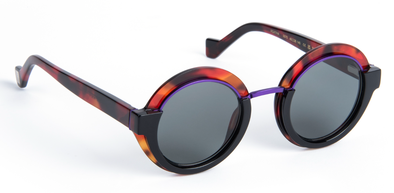 J.F.REY AGATHA Round Polarized Sunglasses