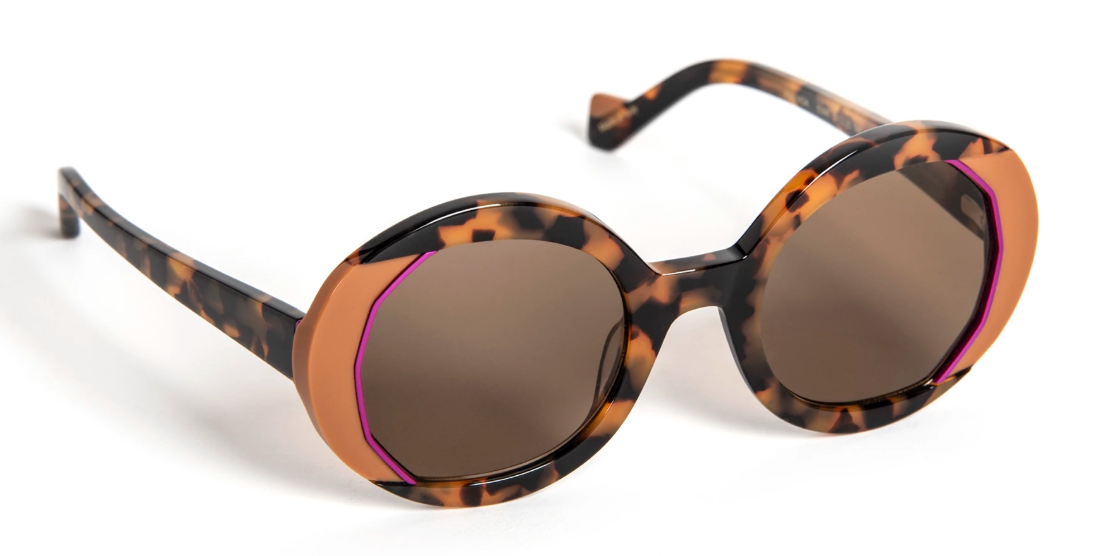 J.F.REY AMANDA Round Polarized Sunglasses