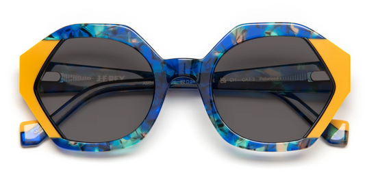 J.F.REY AMBER Hexagonal Polarized Sunglasses