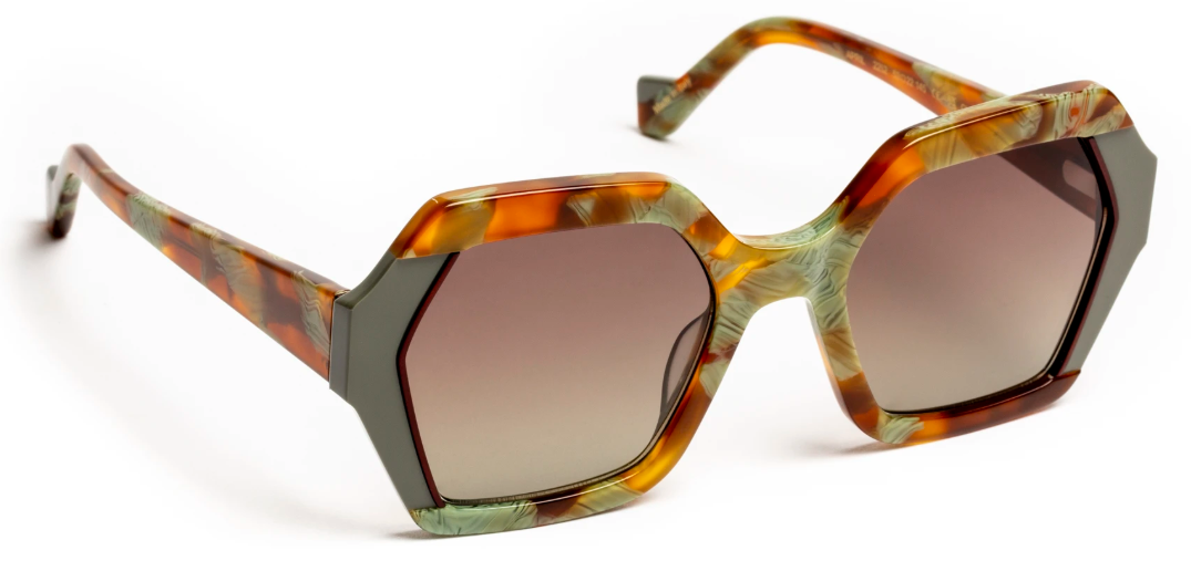 J.F.REY APRIL Hexagonal Polarized Sunglasses