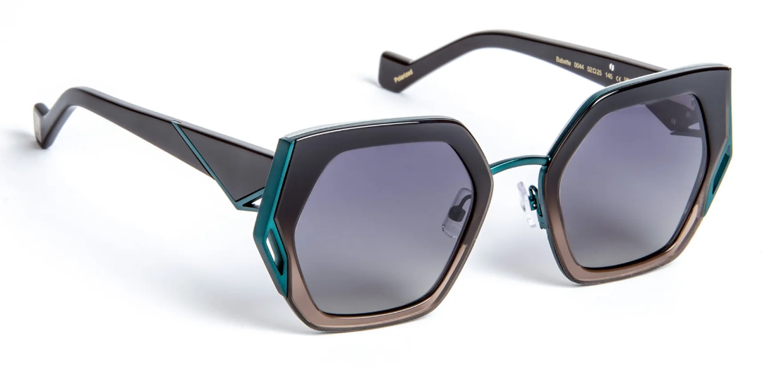 J.F.REY BABETTE Hexagonal Polarized Sunglasses