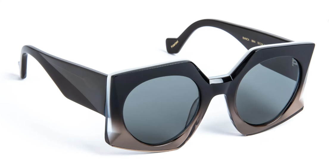 J.F.REY BIANCA Hexagonal Polarized Sunglasses