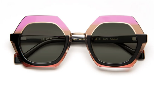 J.F.REY ADDA Hexagonal Polarized Sunglasses