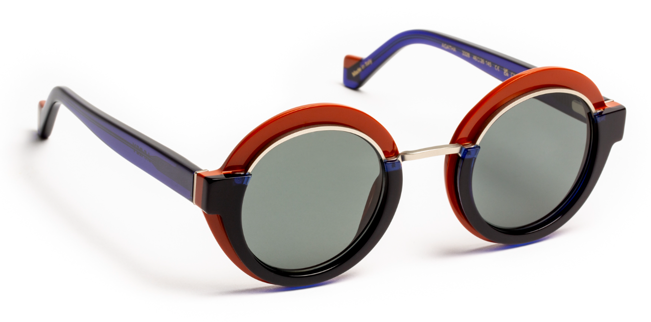 J.F.REY AGATHA Round Polarized Sunglasses