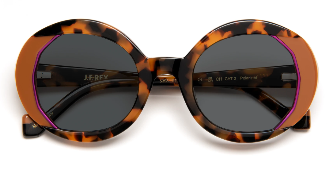 J.F.REY AMANDA Round Polarized Sunglasses