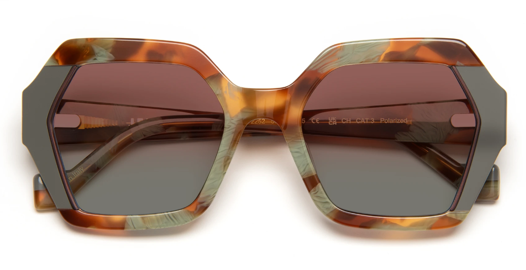 J.F.REY APRIL Hexagonal Polarized Sunglasses