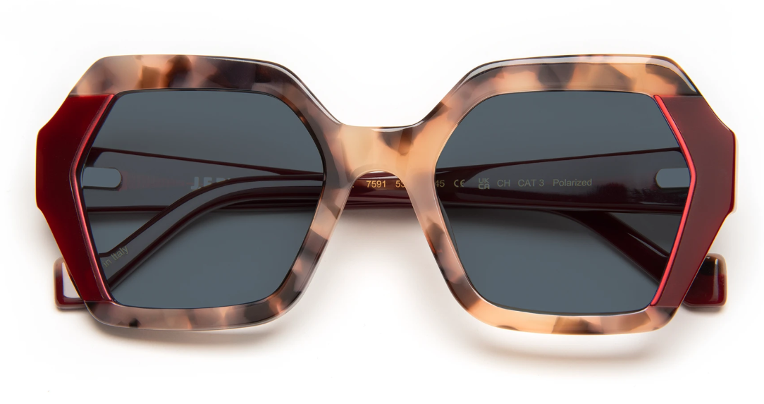 J.F.REY APRIL Hexagonal Polarized Sunglasses